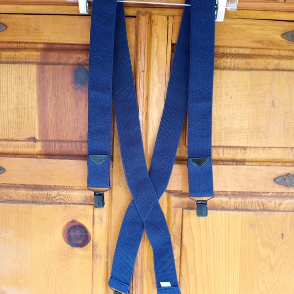 blue suspenders    LIKE NEW - Picture 3 of 10